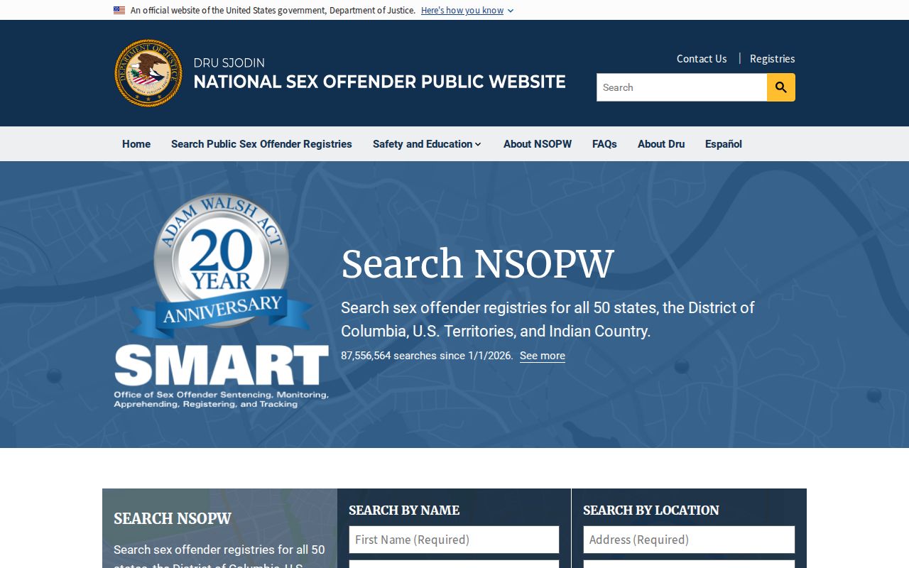 Worth County sex offender lookup across state lines with NSOPW